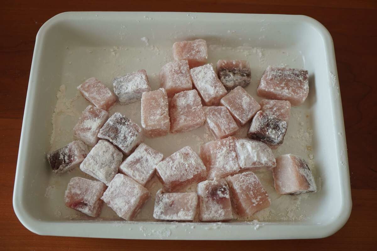 メカジキ入り明太子パスタ