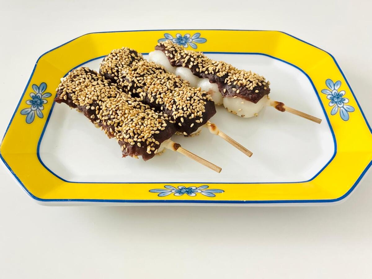 スーパーの串団子を「なんちゃってごま団子」にアレンジ