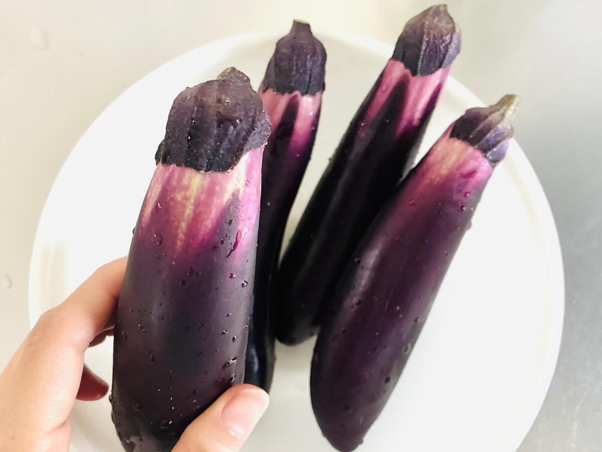冷やし蒸しなす