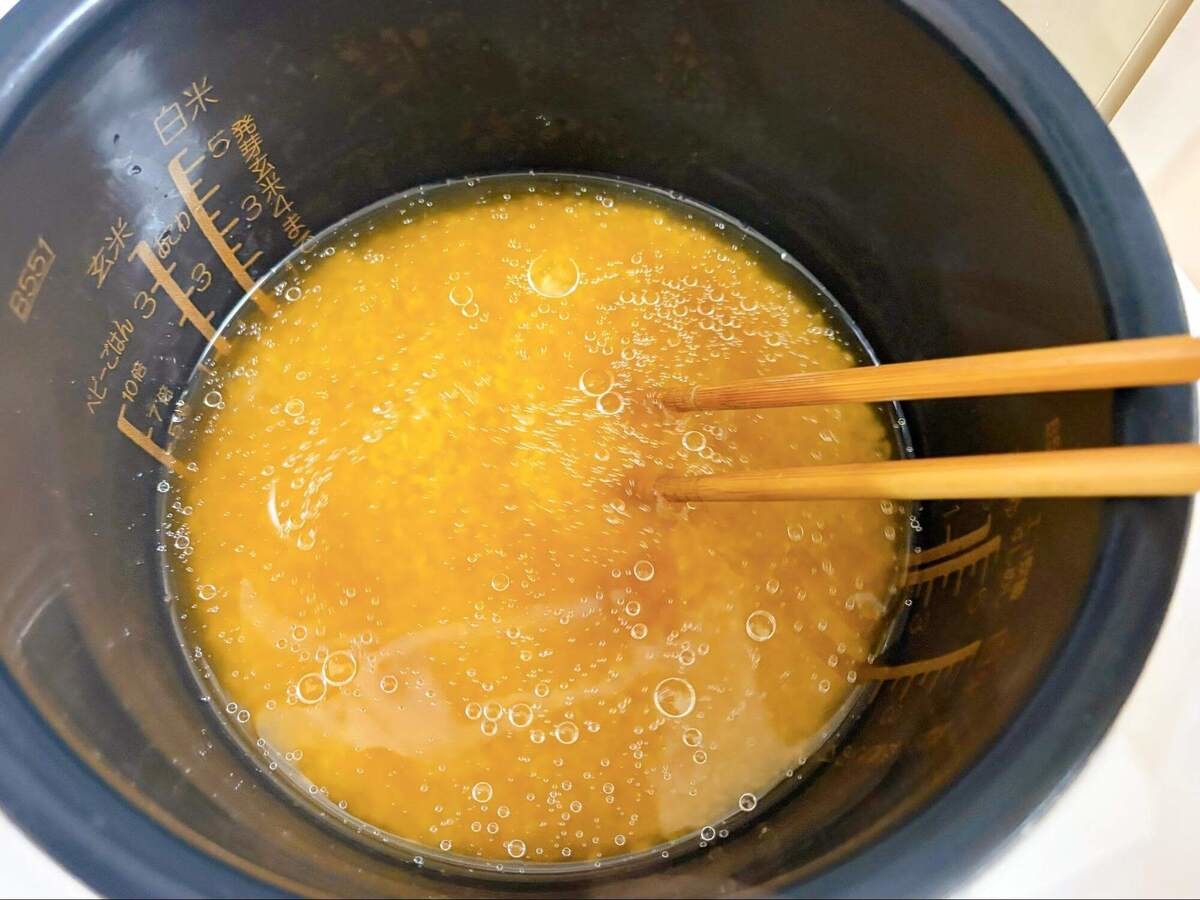 明太きのこ炊き込み御飯