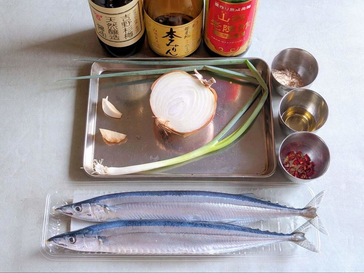 秋刀魚の中華風ソース