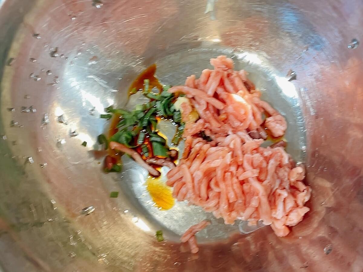 ぽかぽか「肉詰め厚揚げのネギポン酢」のレシピ