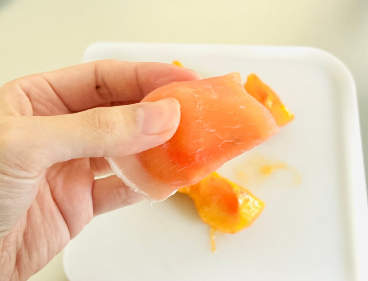 アサヒビール公式「柿の生ハム巻き」のレシピ