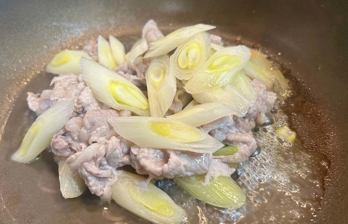 JA全農広報部「ねぎと豚肉のオイル蒸し」