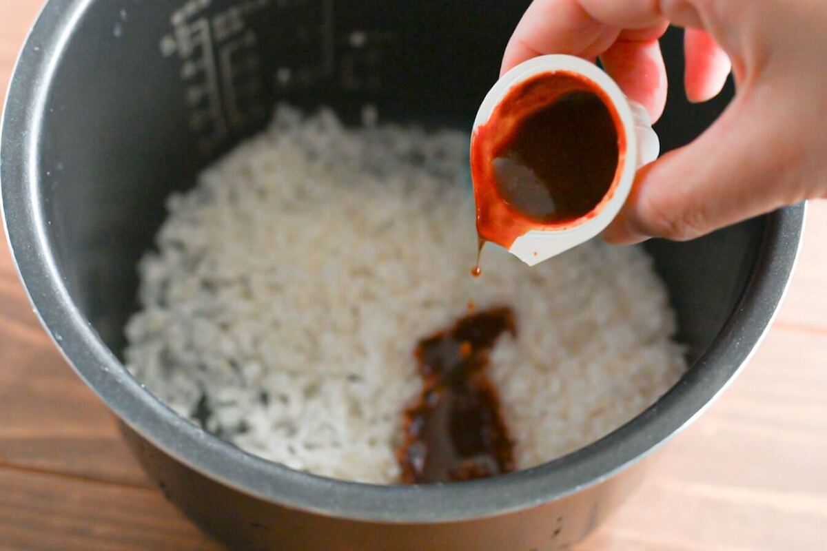 「韓国風炊き込みごはん」