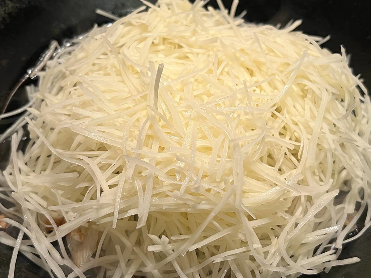 じゃがいものシャキシャキ中華炒め