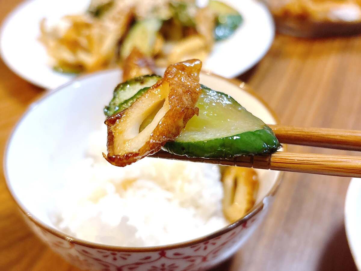 「きゅうりとちくわの甘辛炒め」のレシピ