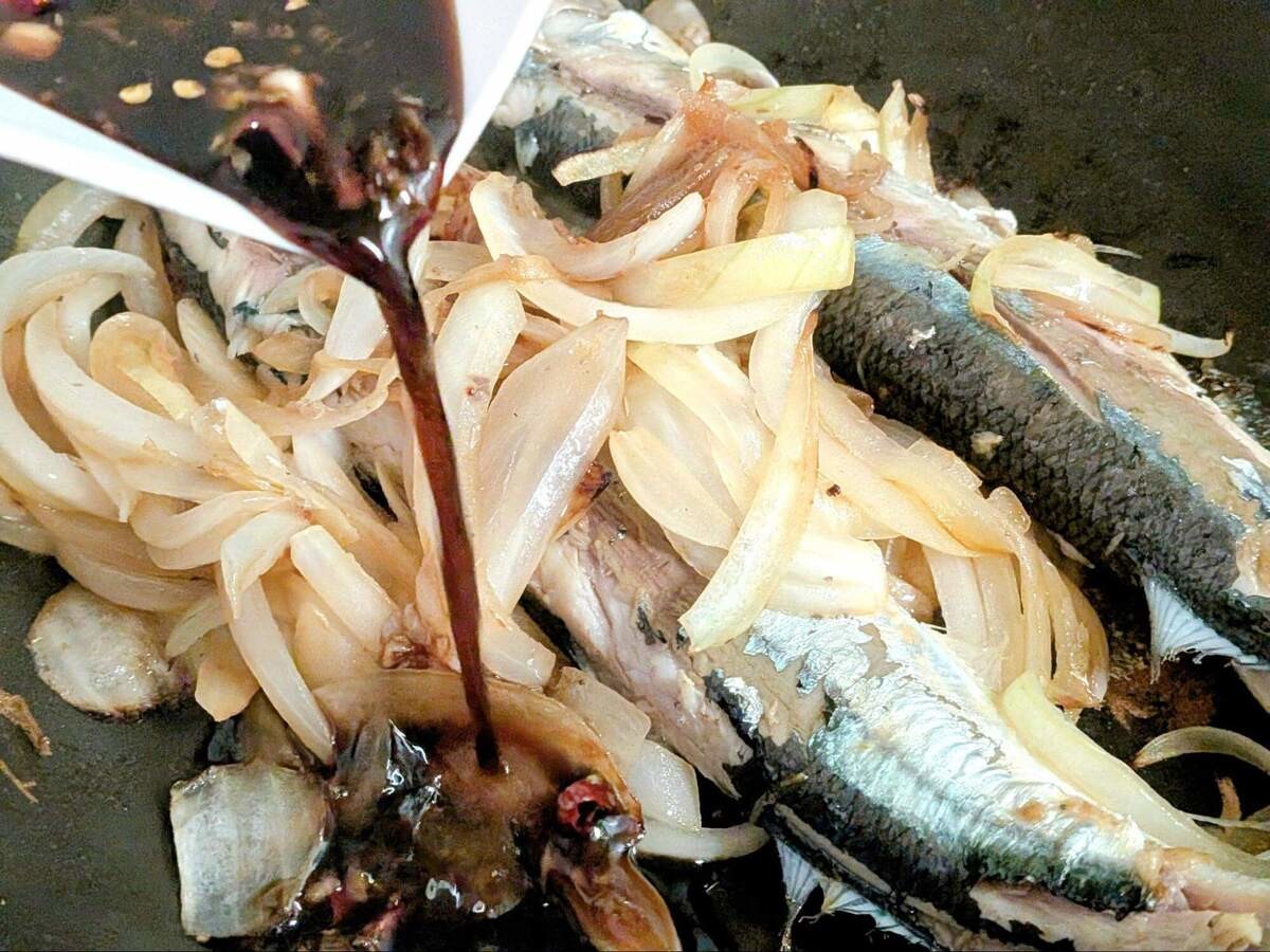 秋刀魚の中華風ソース