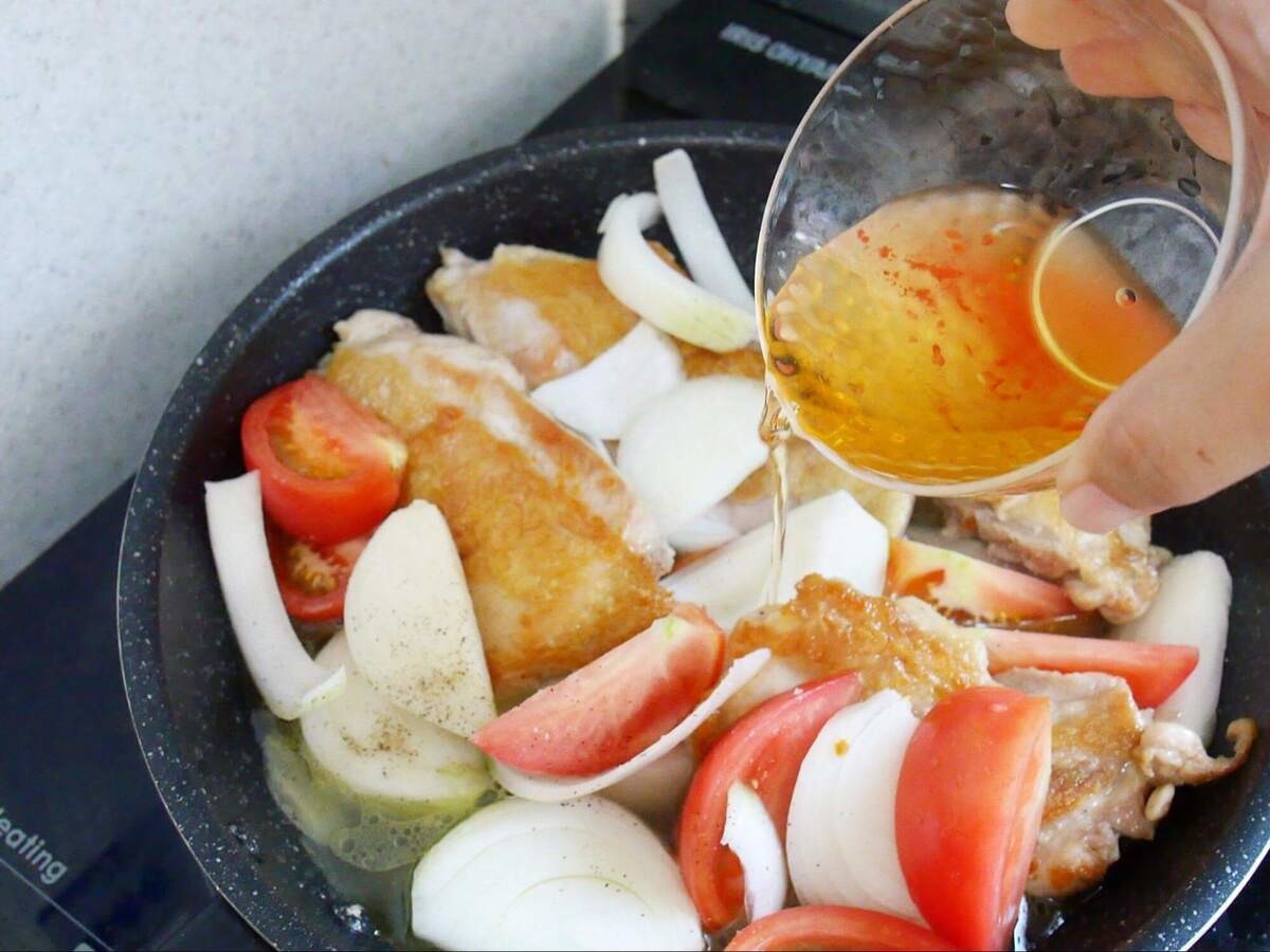 三國清三さん「鶏肉のビネガー煮」のレシピ