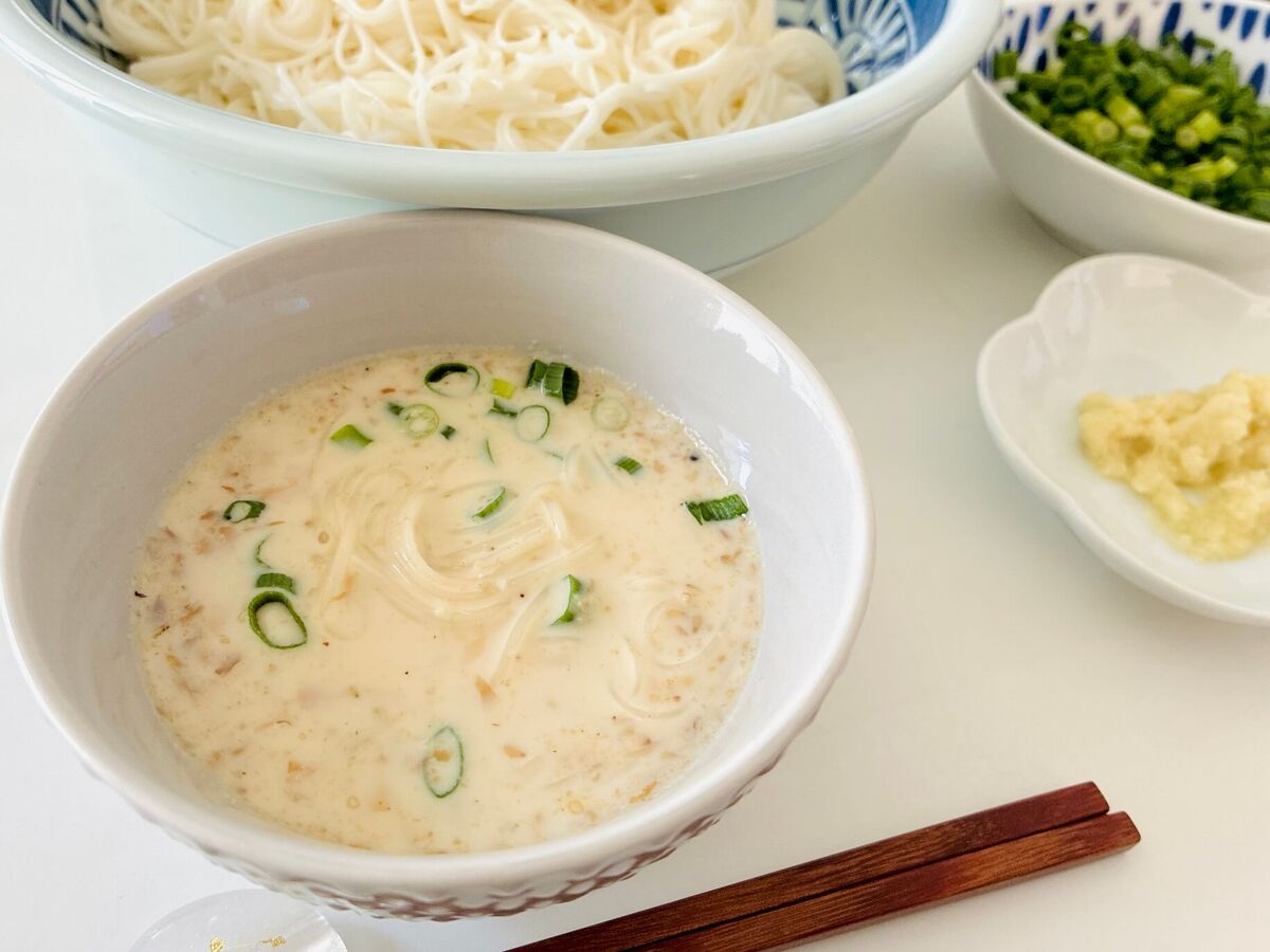 和田明日香さん「ごまミルクつけ麺」