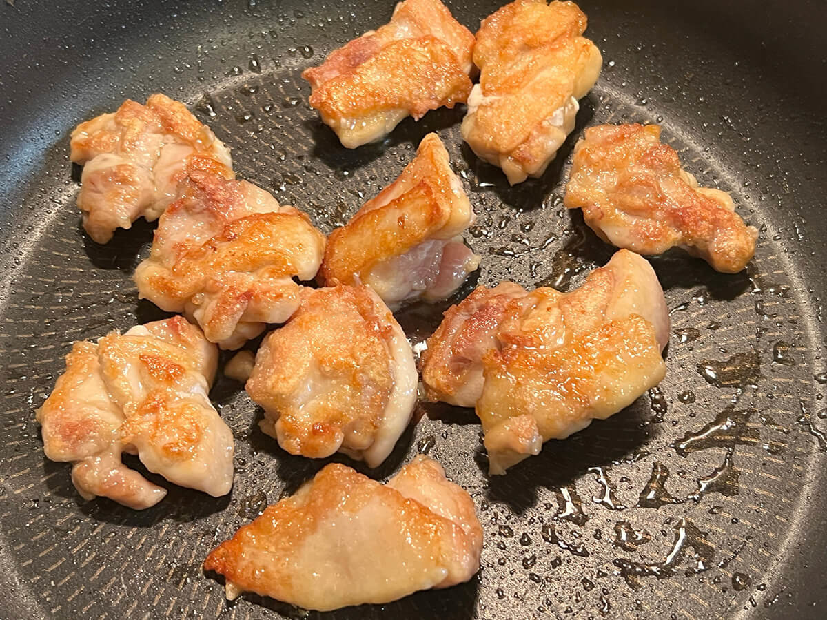 ブロッコリーと鶏肉の塩レモン炒め