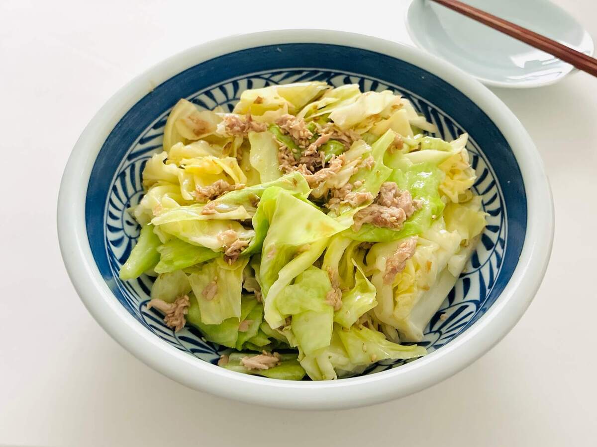 ミツカン公式「レンジで！無限キャベツ」のレシピ