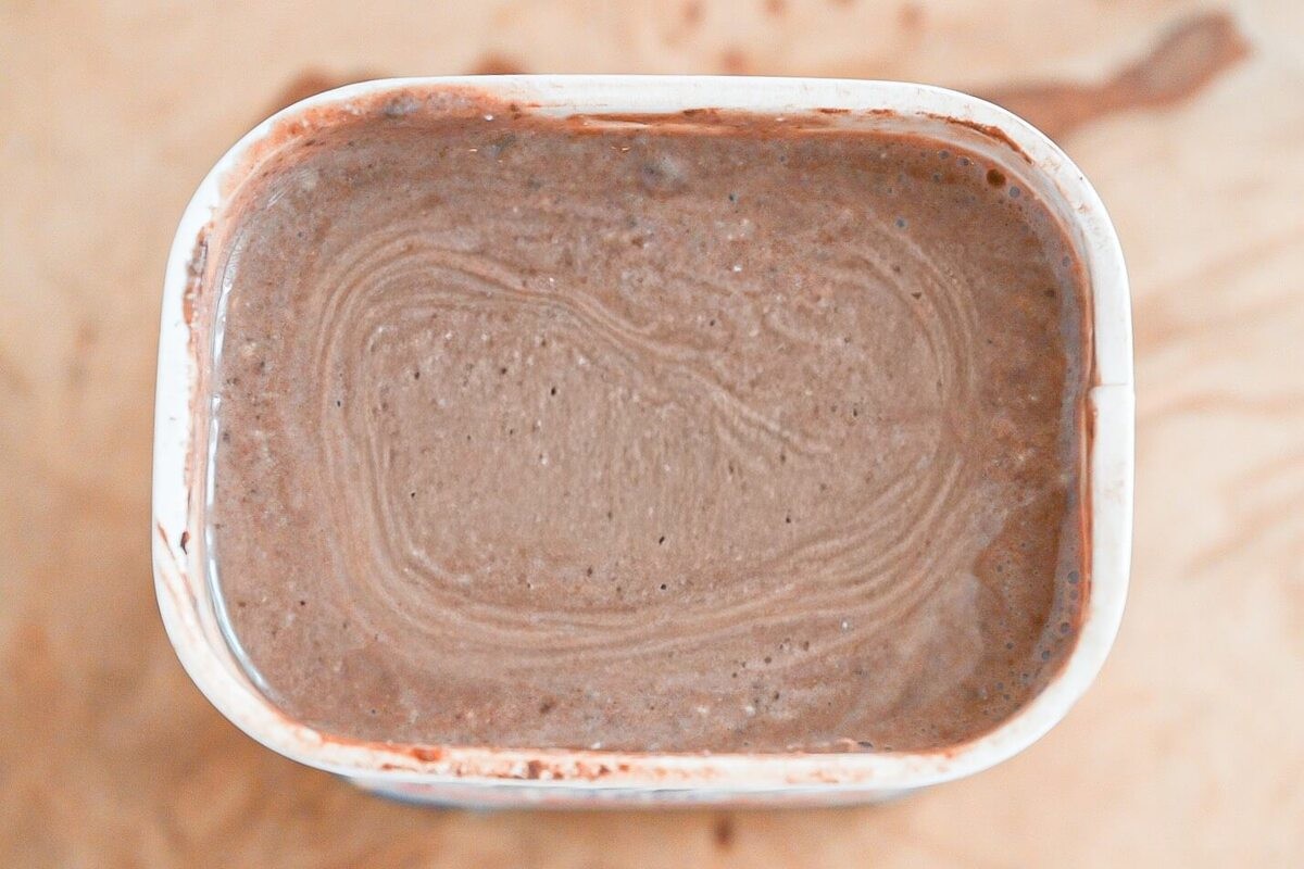 レアチョコ風ケーキ