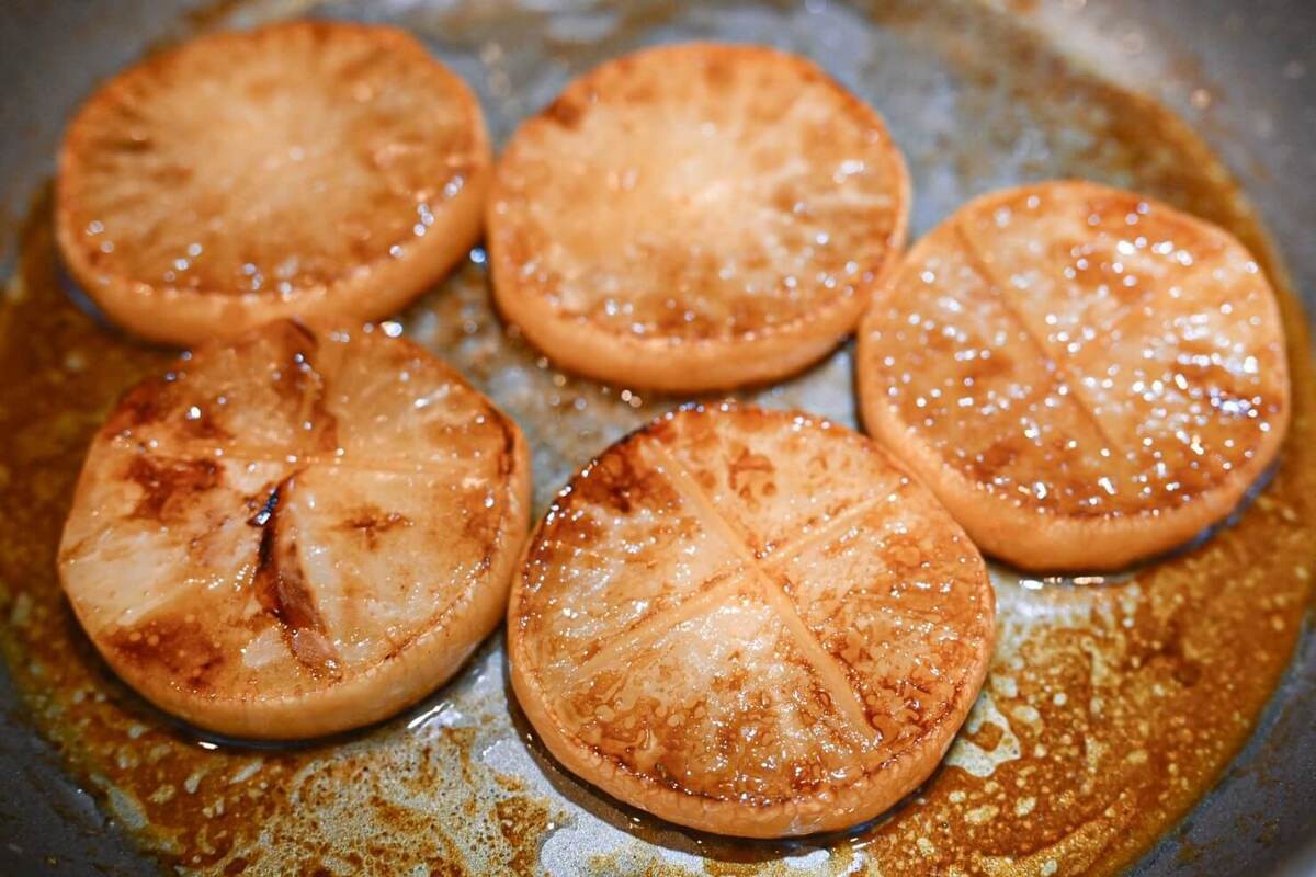 ミツカン公式「バタぽんで楽しむ！大根ステーキ」