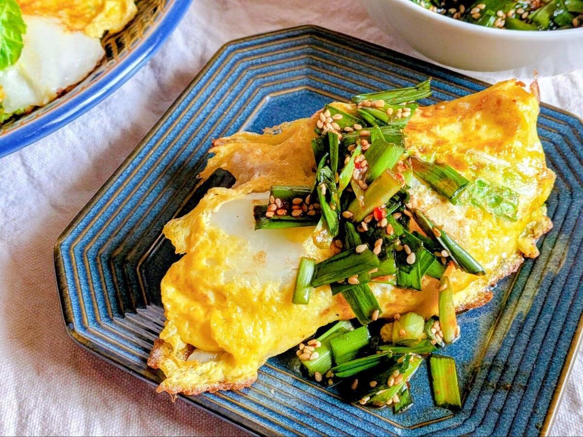 長谷川あかりさん「白菜と豚バラ肉のふんわり卵焼き」