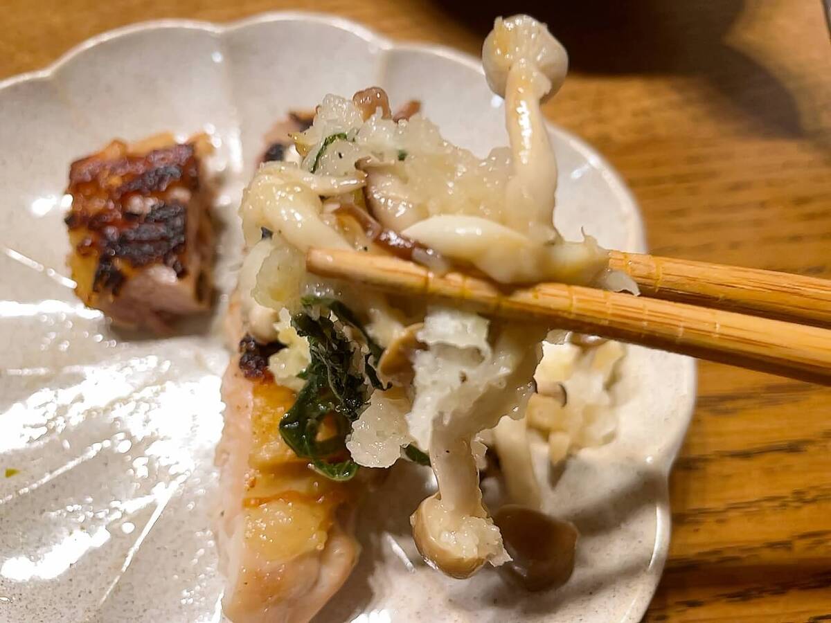 鶏の洋風おろしソース