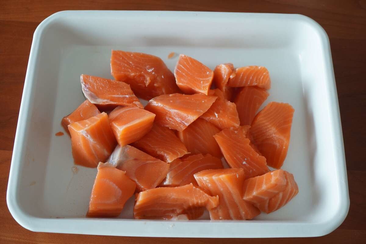「鮭の唐揚げ」