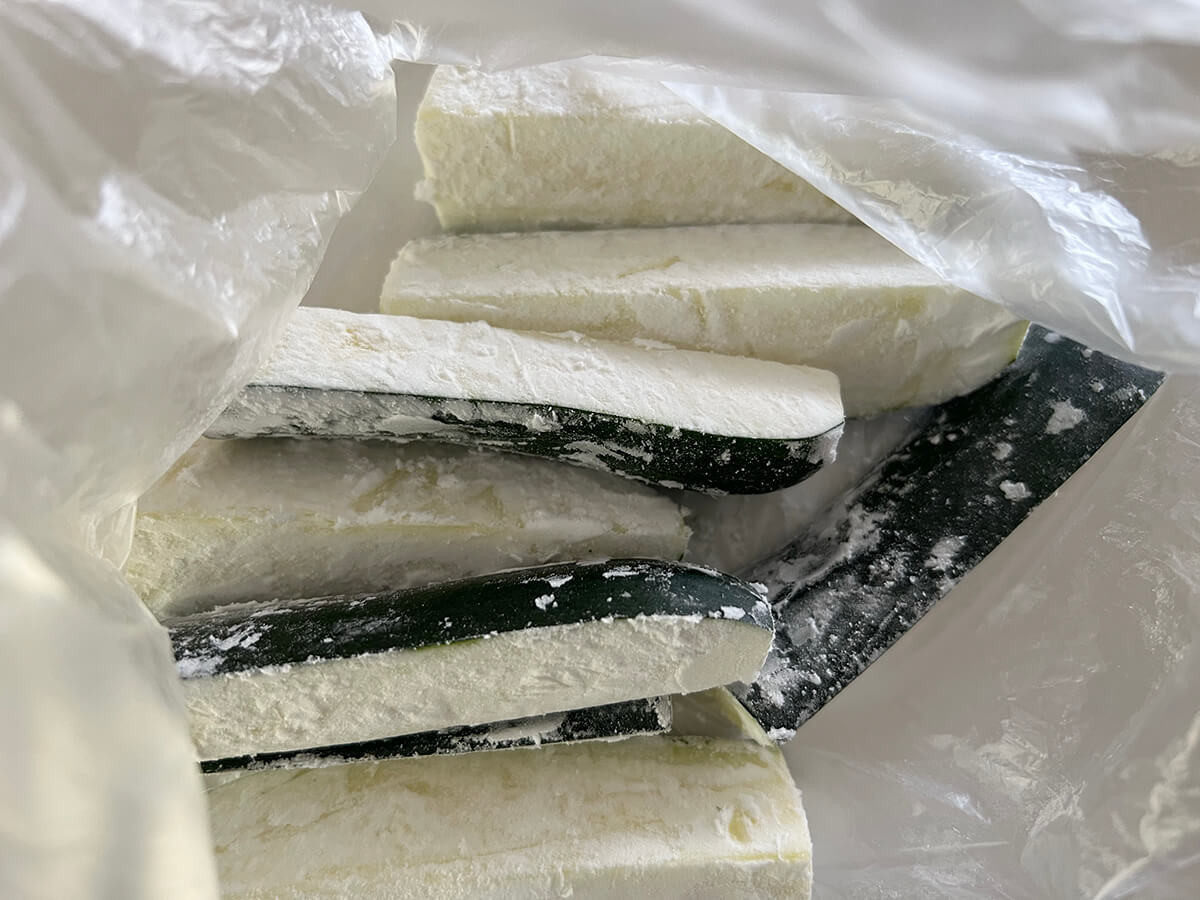 ズッキーニのカレー唐揚げ