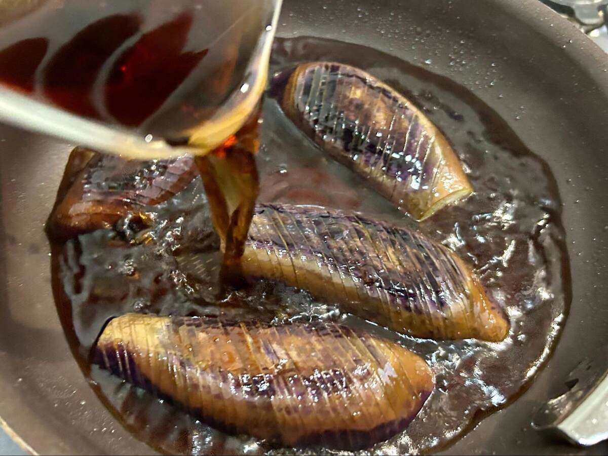なすのさっぱり焼きびたし