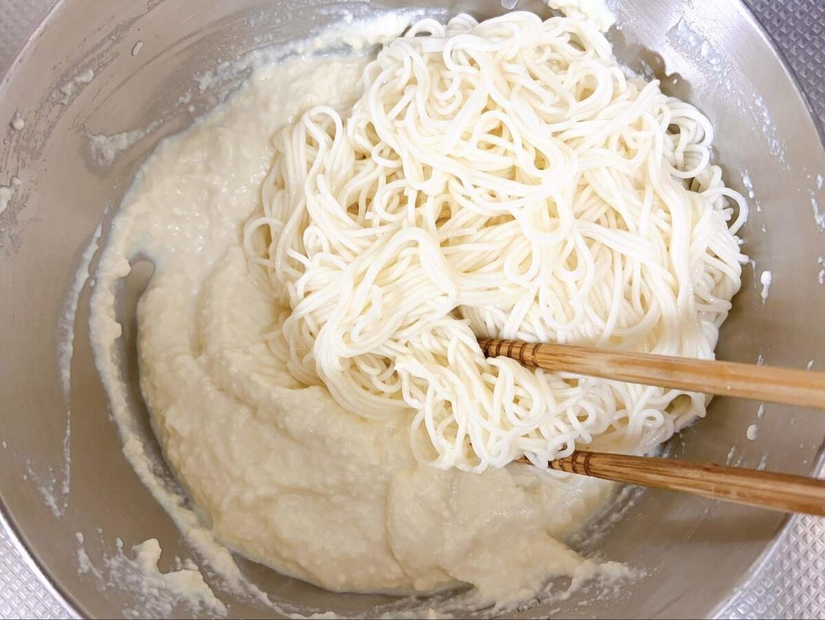 なめらか豆腐のシンプルそうめん