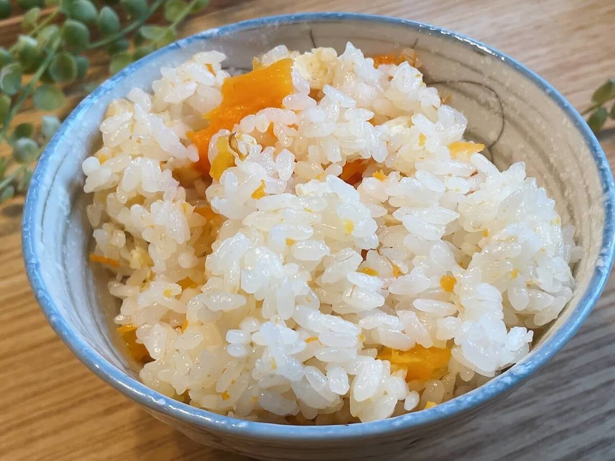 にんじん+油揚げの炊き込みごはん