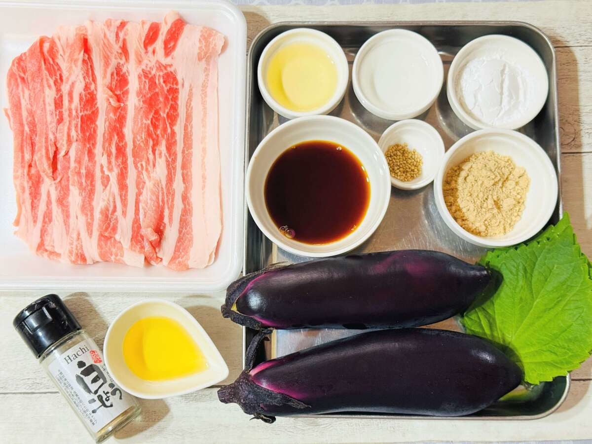 肉巻きナスのレシピ