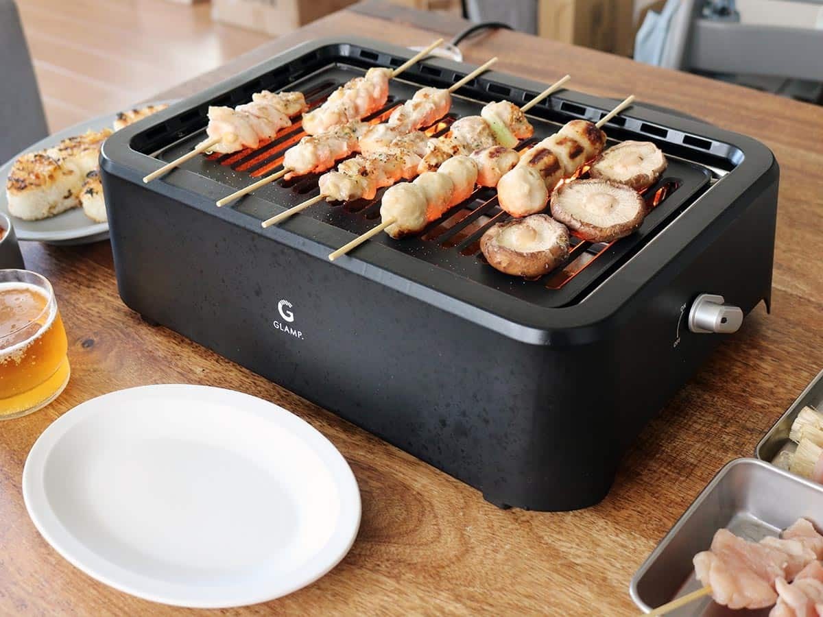 おうち焼肉におすすめ「GLAMP.超少煙グリル」使用レポ！秋刀魚・焼き