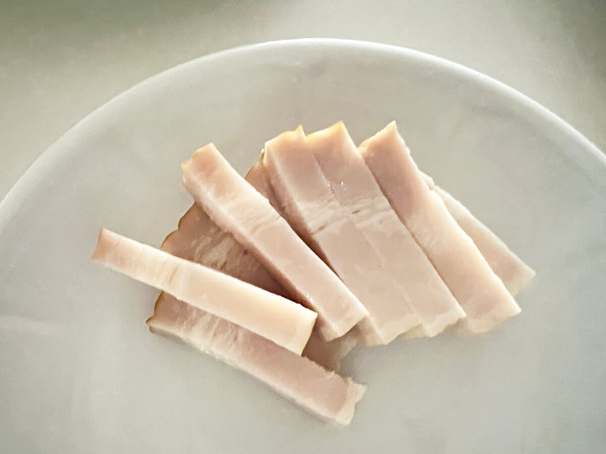 厚揚げピーマン炒め 梅おろしのせ
