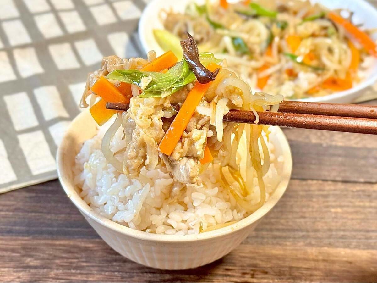 けんまさきっちんさん「王将風 もやし炒め」