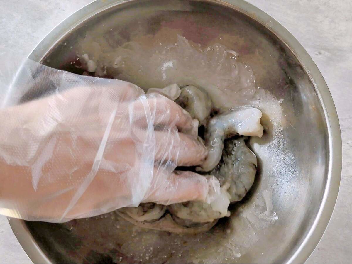 至高のぷりぷりエビチャーハン!!