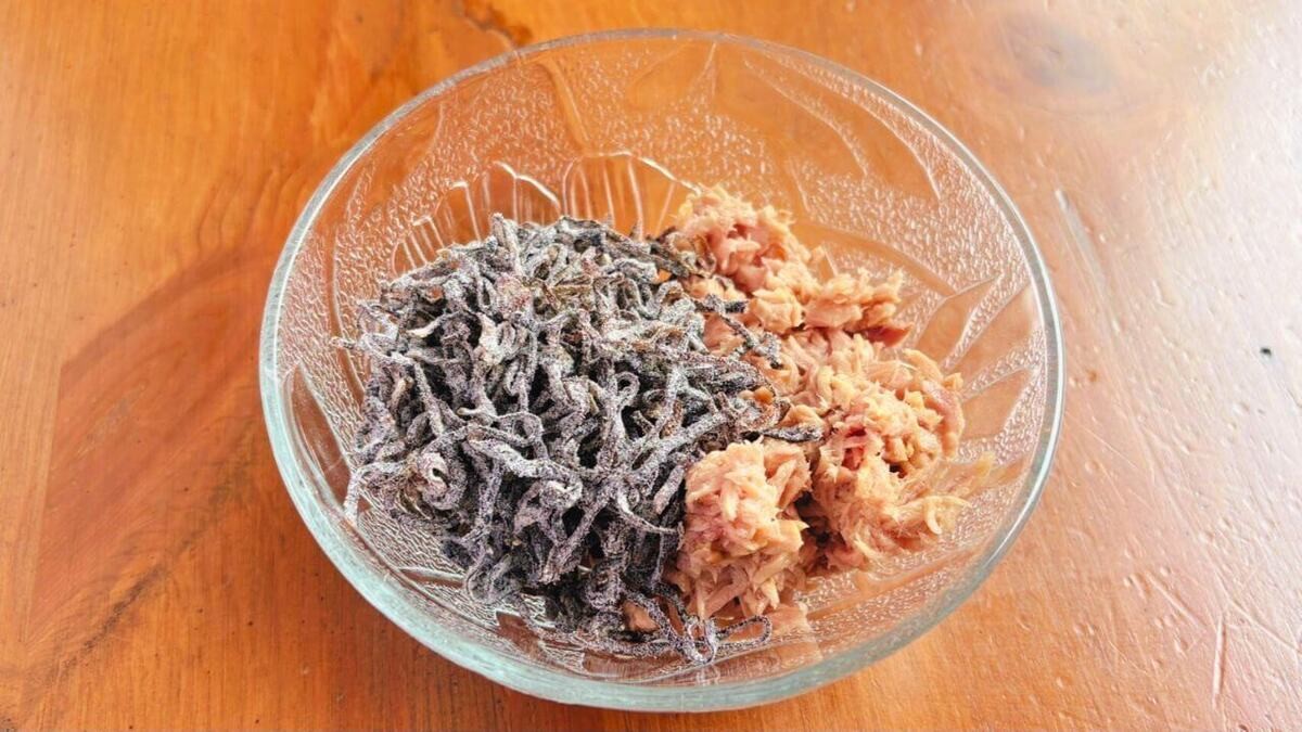 ツナ塩昆布パスタ