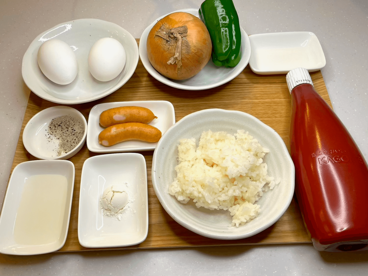 「卵焼き器で！簡単オムライス」