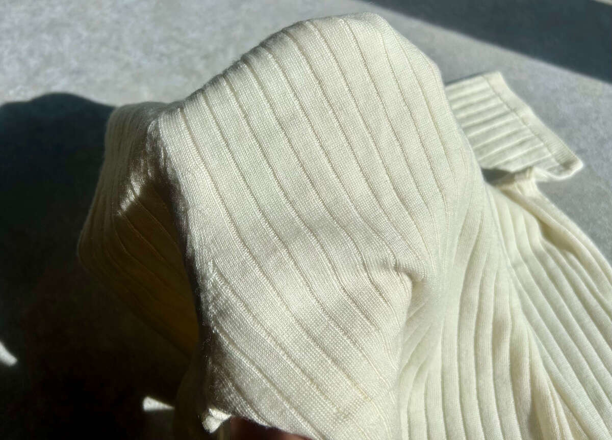 リブクルーネックT