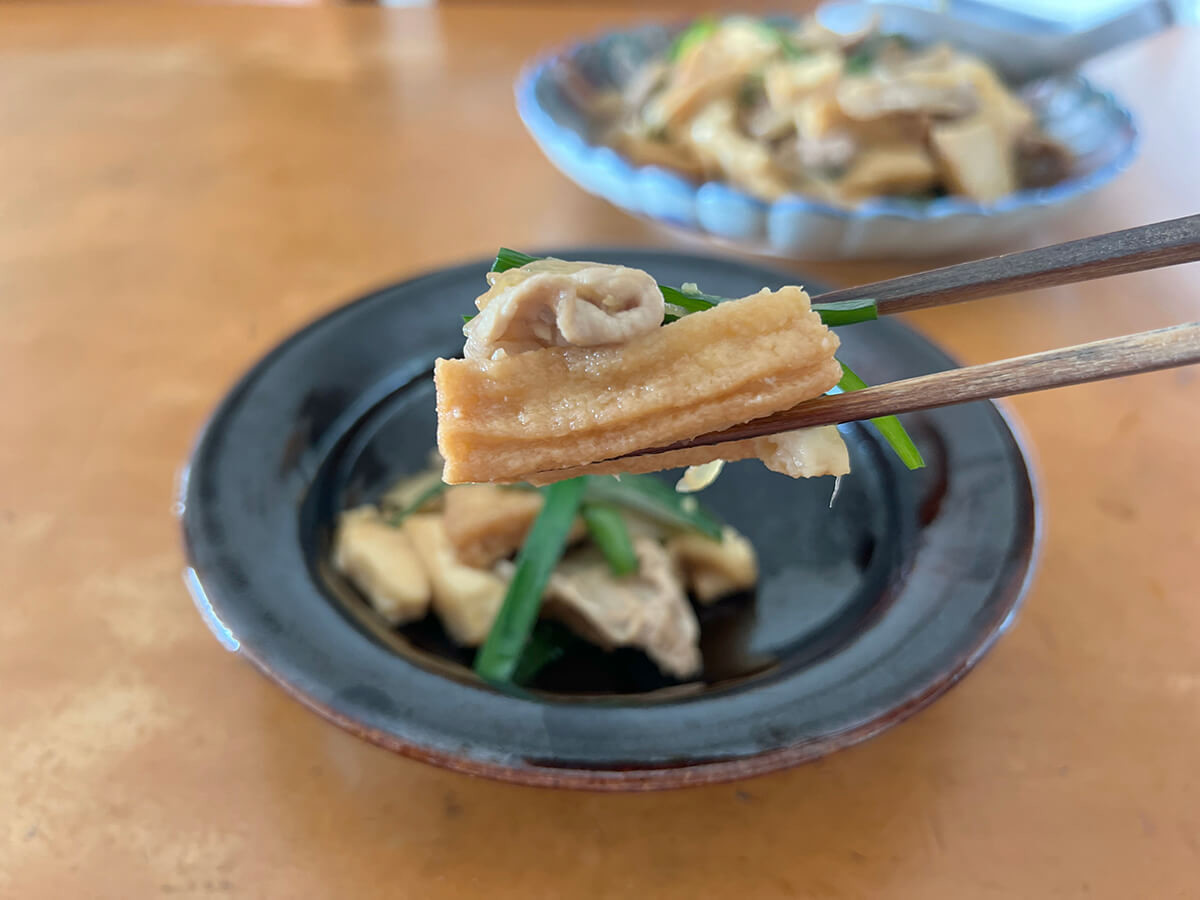 厚揚げと豚肉の旨い奴