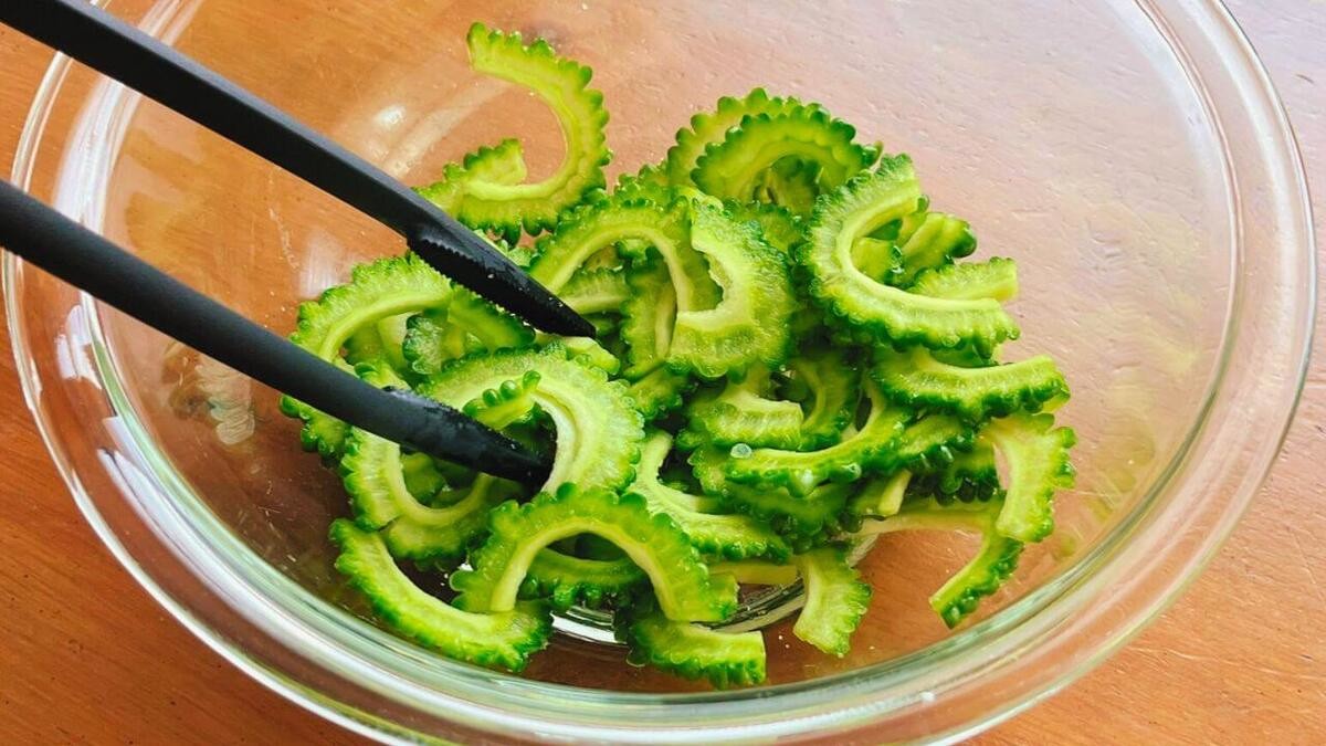 「厚揚げの爆速ゴーヤチャンプルー」