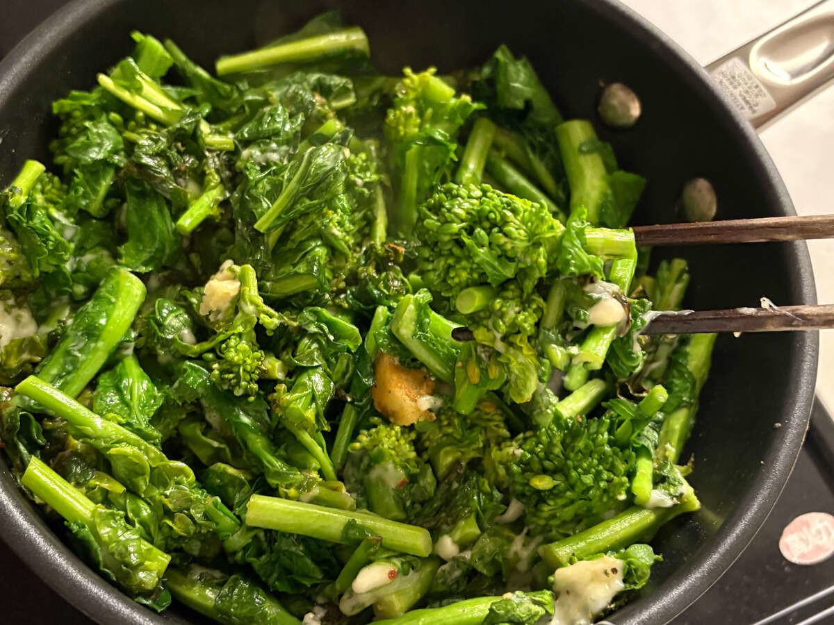 菜の花のチーズ焼き