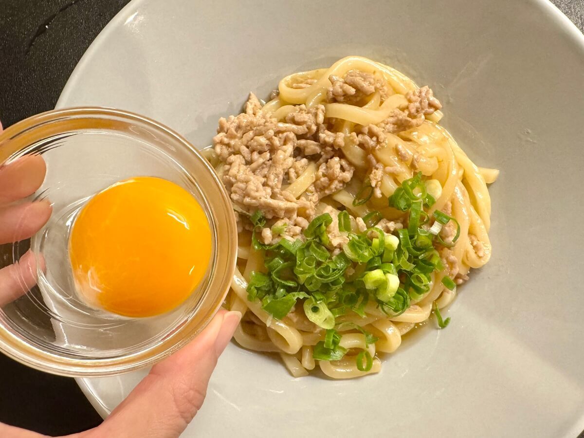 台湾まぜそば風うどん