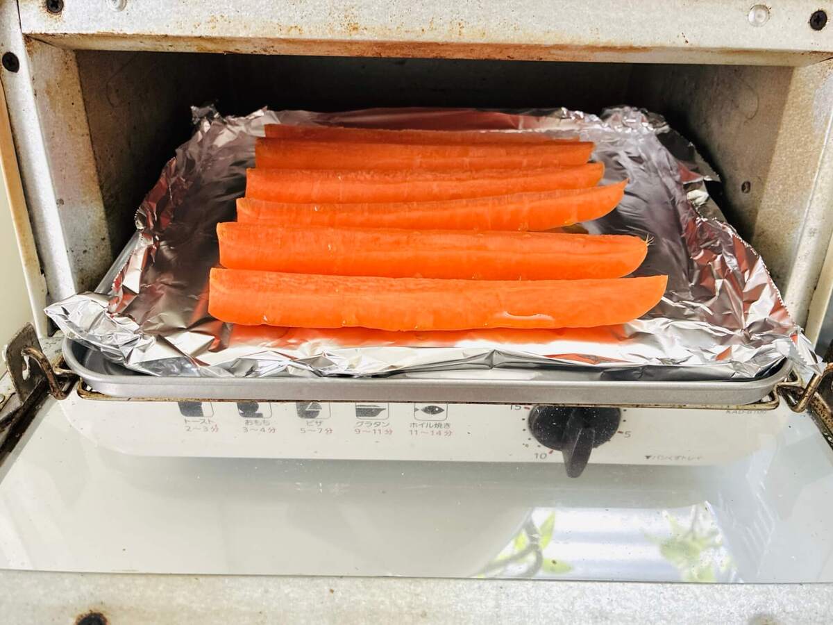 にんじんのトースター焼き