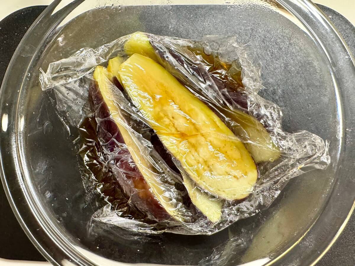 レンチン5分 なすの煮浸し