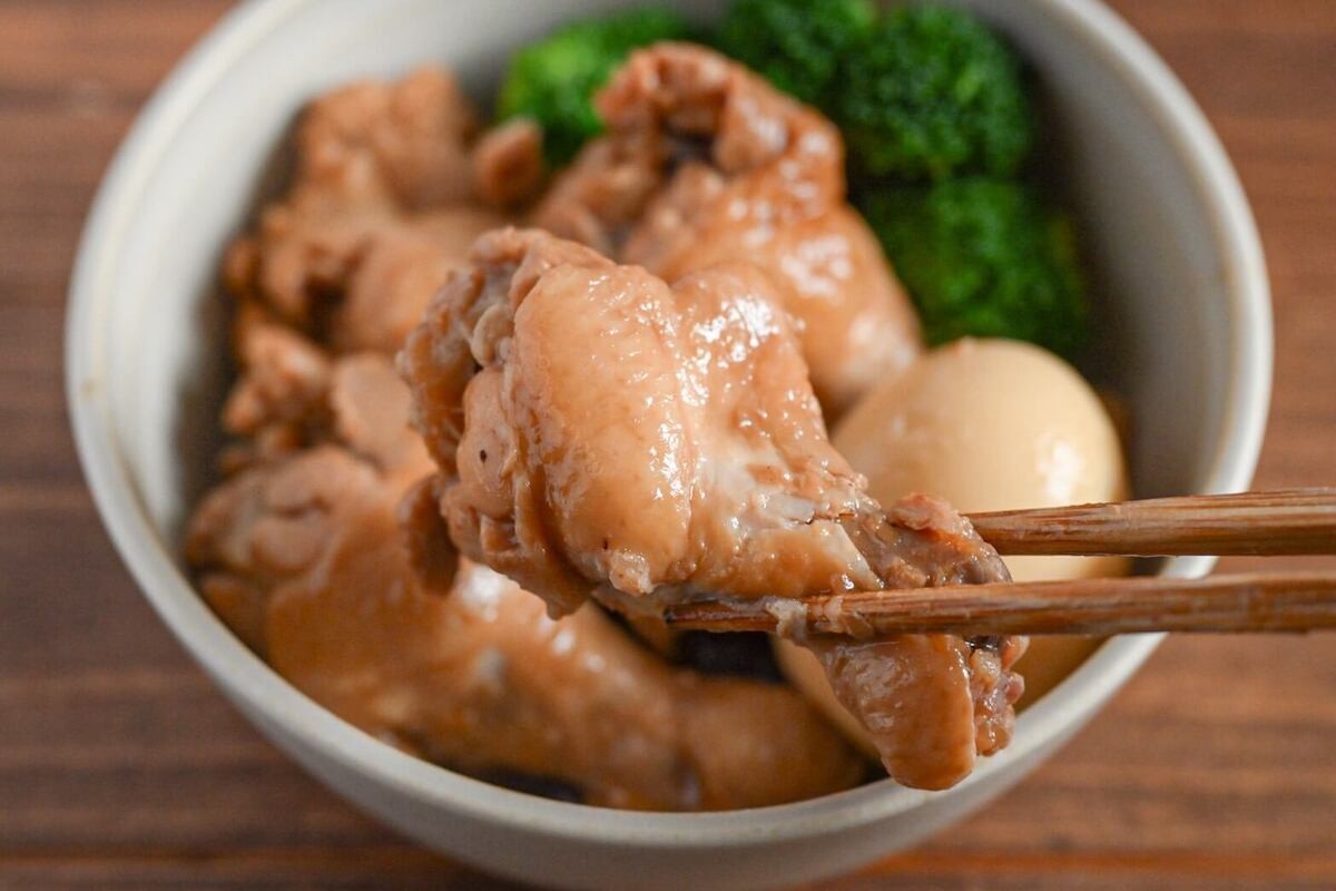 つゆで作る鶏のさっぱり煮