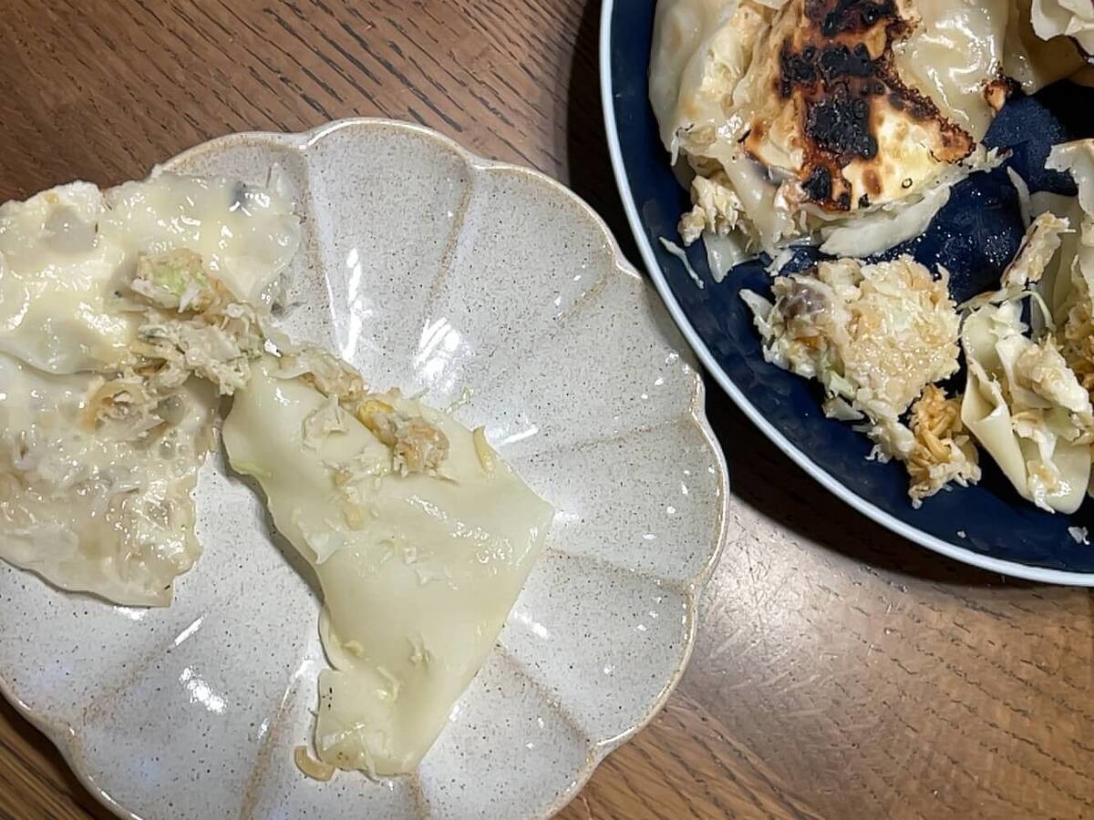 日清食品「包まないカップヌードル餃子」のレシピ