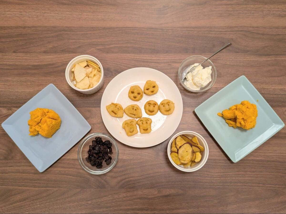 「アンパンマンポテトとかぼちゃのディップサラダ」のレシピ