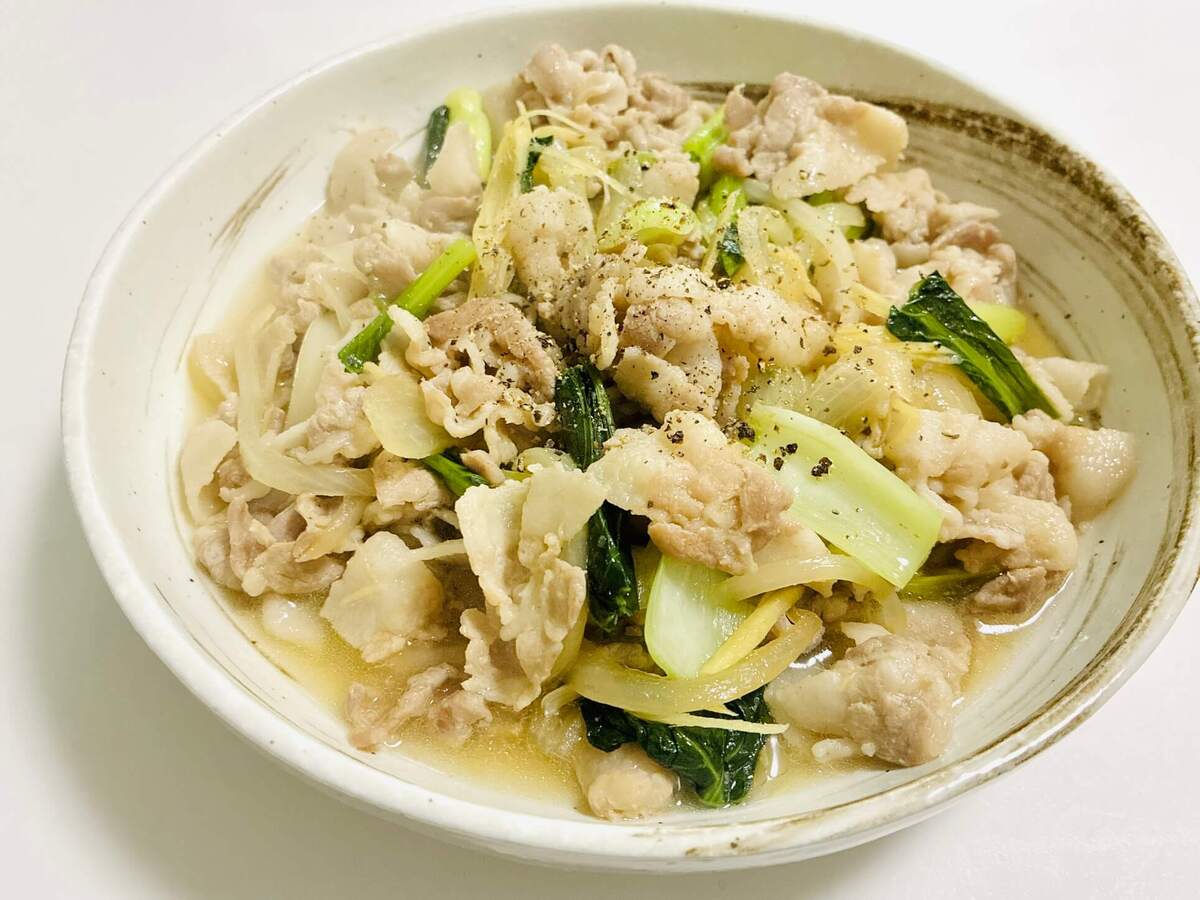 ショウガたっぷり豚バラ炒め