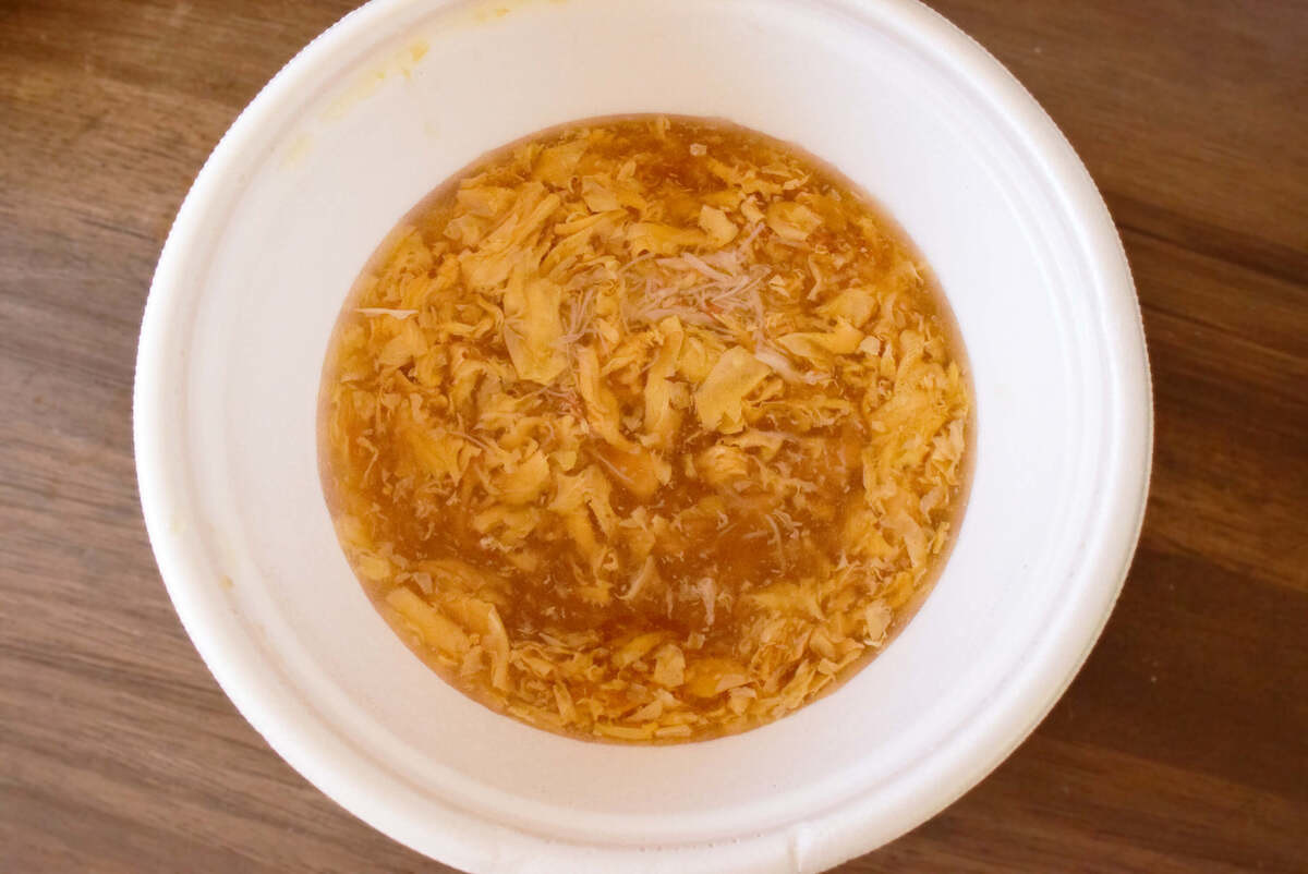 丸亀製麺「大海老天と本ずわい蟹の玉子あんかけうどん」