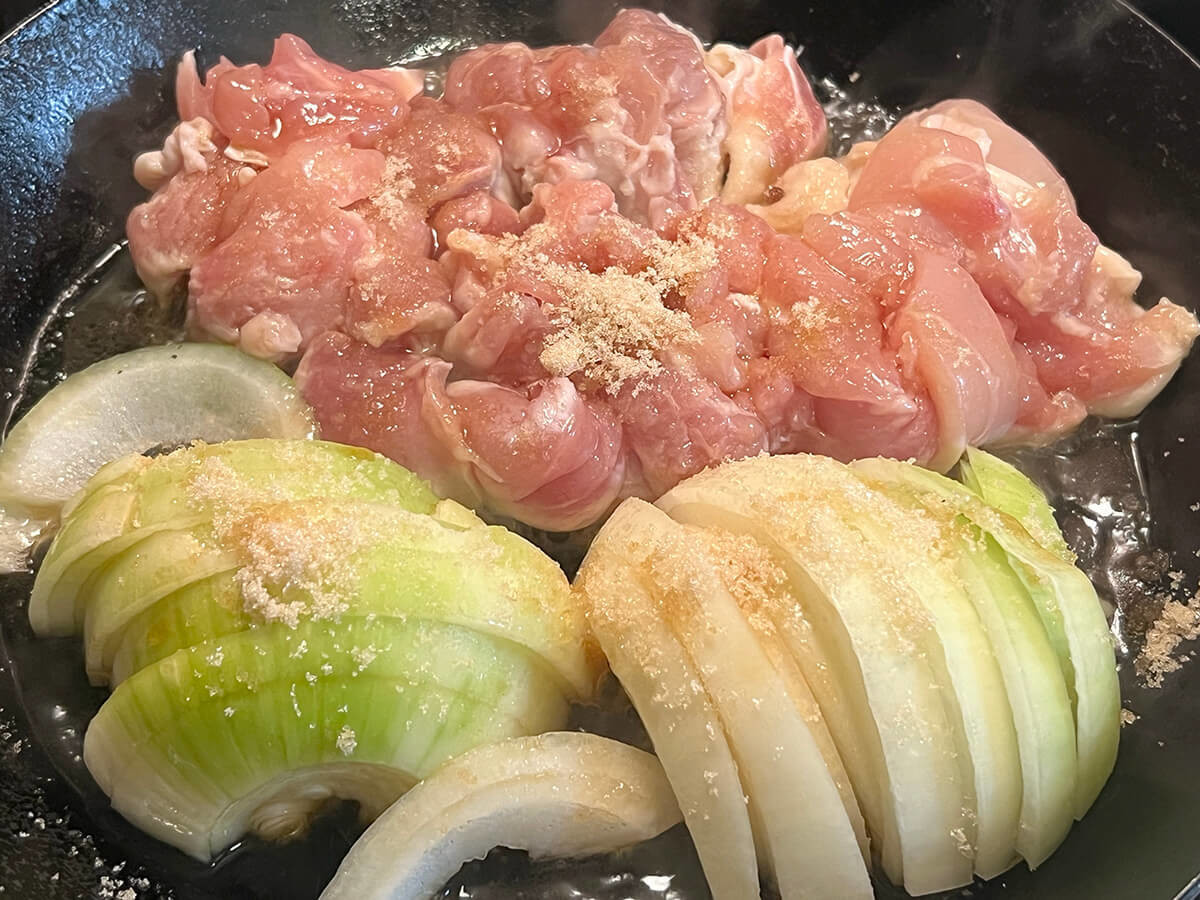 大原千鶴さん「鶏すき焼き」