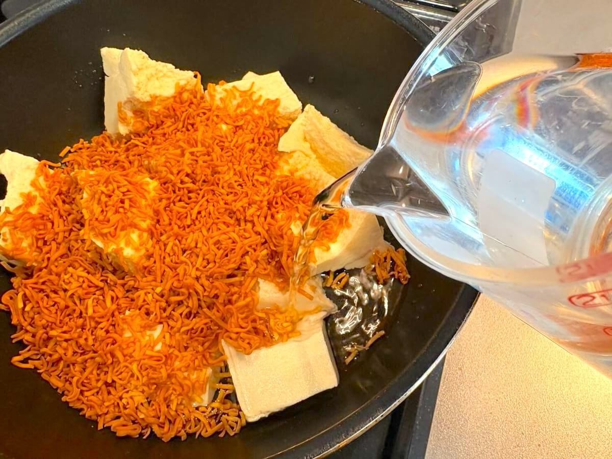 豆腐チキンラーメン