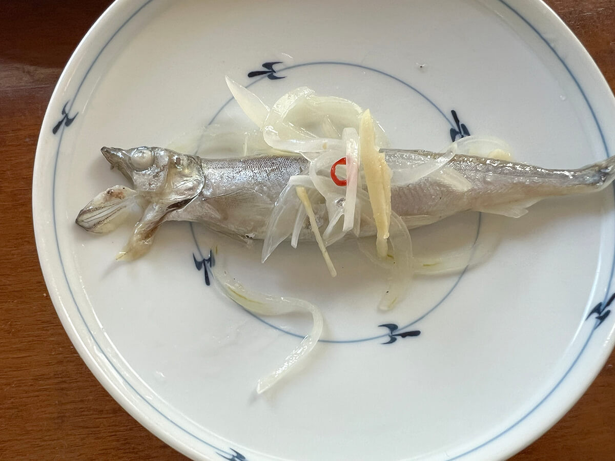 ゆでししゃものオイルサーディン風