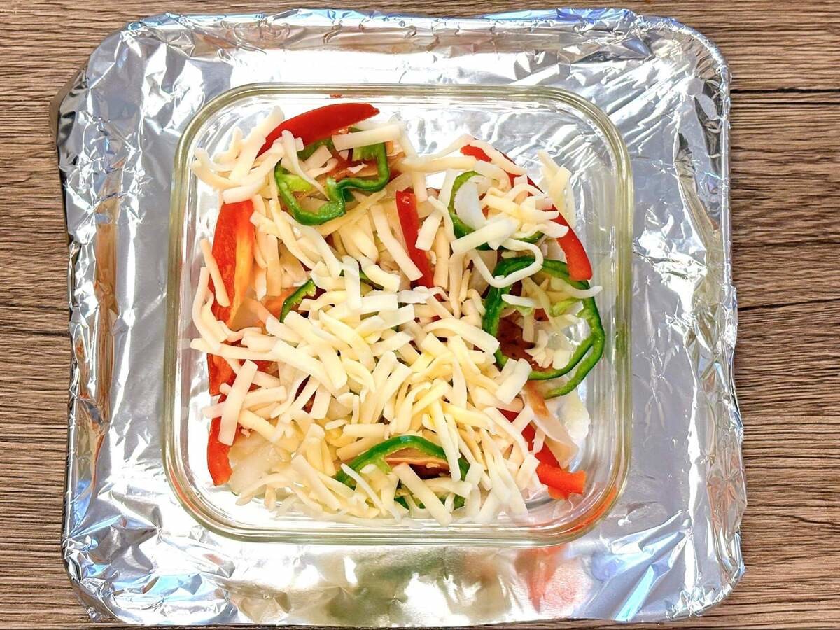 味の素冷凍食品「ギョーザのピザ風」のレシピ