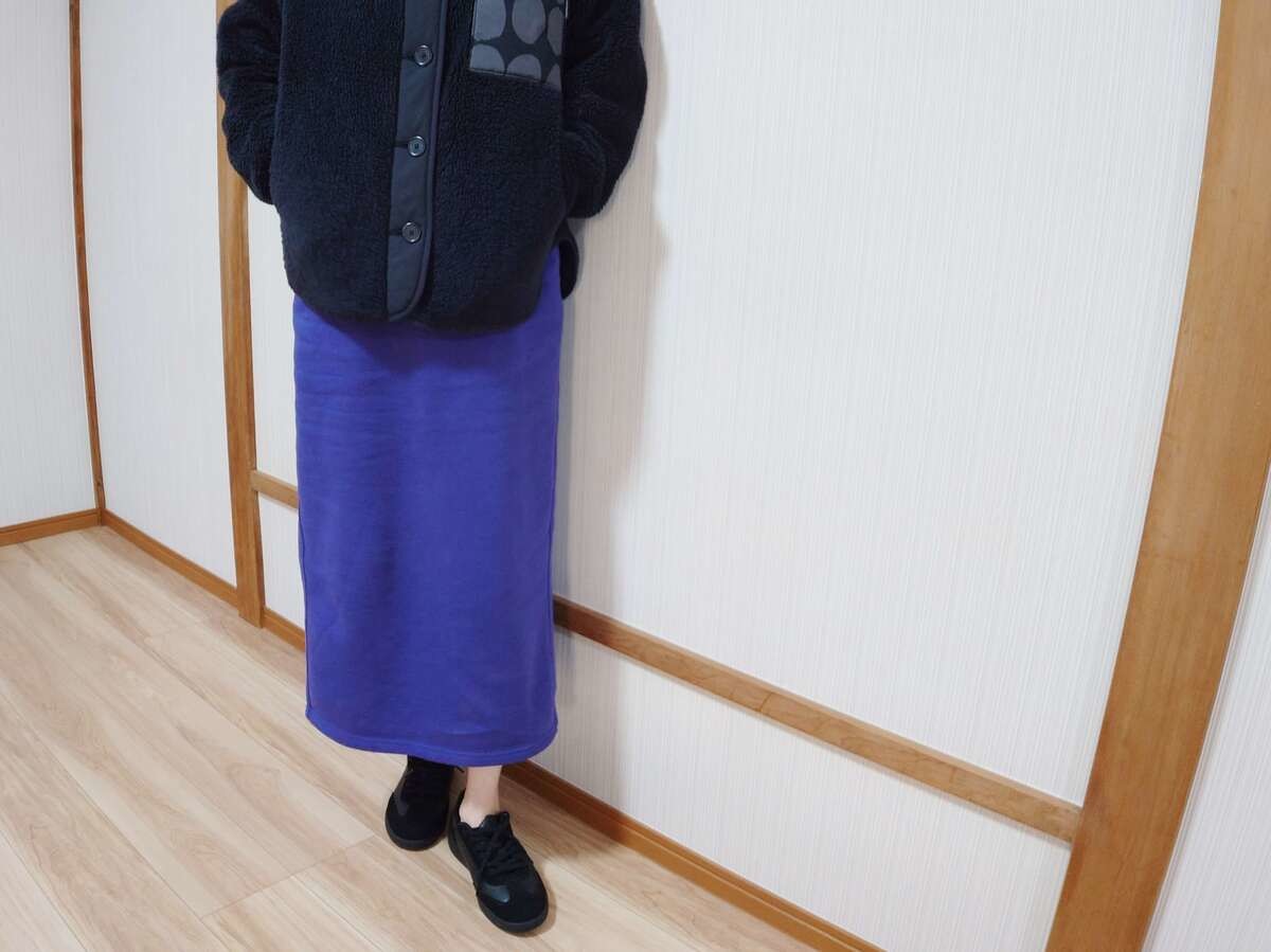 「ヘビーウェイトスウェットナロースカート」