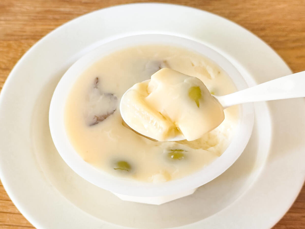 トップバリュのベストプライス「冷やし茶碗蒸し豆乳仕立て」